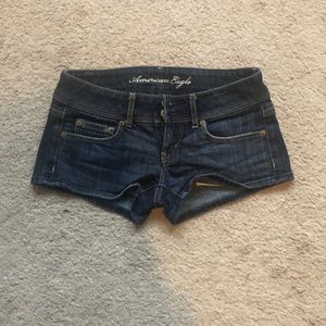 Denim cutoff shorts